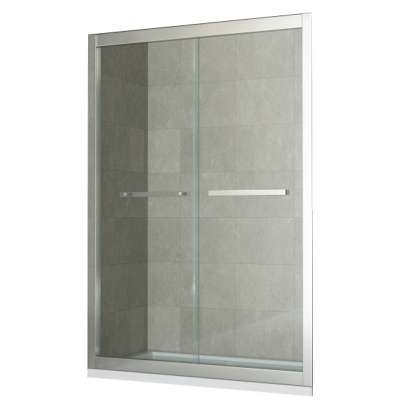 Glass  Framed Straight Shape Slide Corner Shower Screens For Wet Rooms