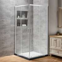 2 Sliding Door Square 2 Person Shower Cubicle