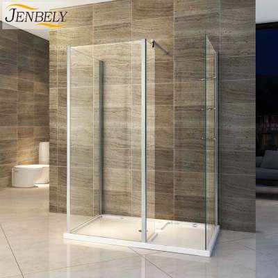 New Design 2 Glass Walk In Prefab  Free Standing Shower  Enclosures