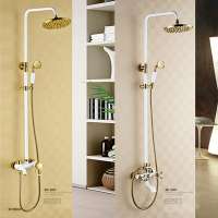 Classic hot and cold bath shower set rainfall shower faucet faucet corner shower