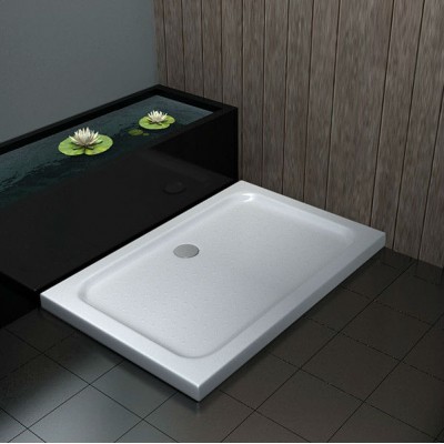 White Acrylic Anti Slip Shower Tray/basin