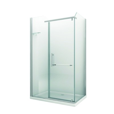 Modern Straight Frameless Bathroom Pivot Hinge Smart Glass Shower Door Stop